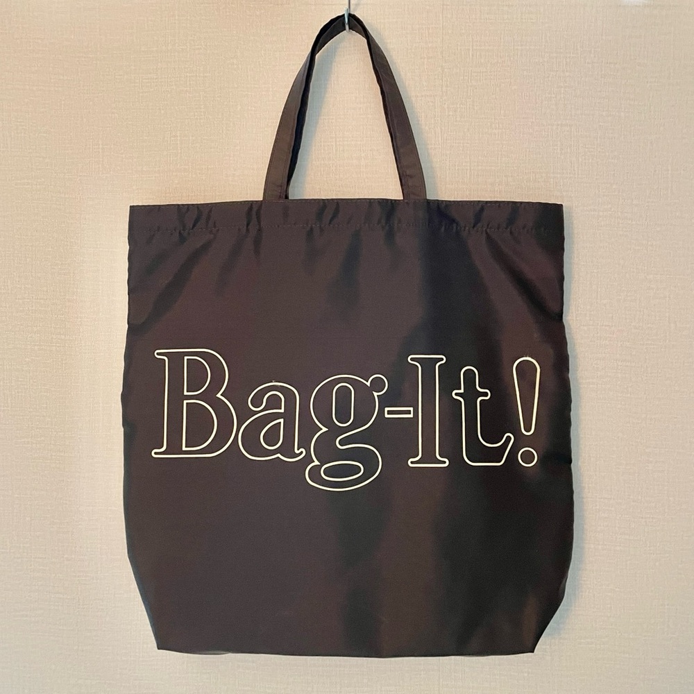 Vintage 80s Brown NYC Peter’s Bag Corp BAG IT! Tote Bag, Large Shopping Tote